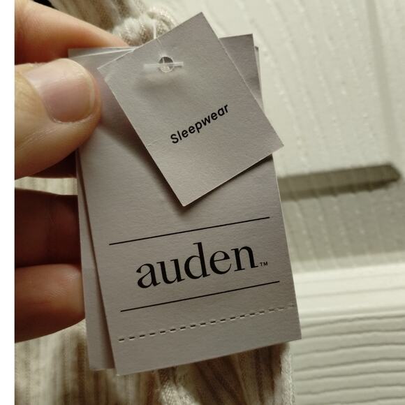 Auden Sleepwear NWT Women's Size XXL Cream Cozy Ribbed Jogger Lounge Pants - Picture 6 of 7